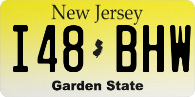 NJ license plate I48BHW