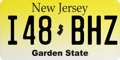 NJ license plate I48BHZ