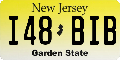NJ license plate I48BIB