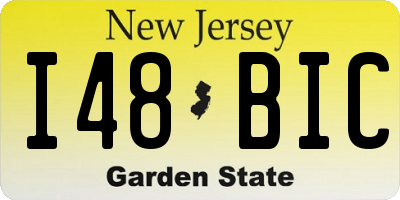 NJ license plate I48BIC