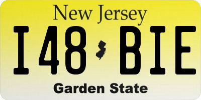 NJ license plate I48BIE