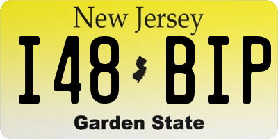 NJ license plate I48BIP