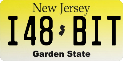 NJ license plate I48BIT