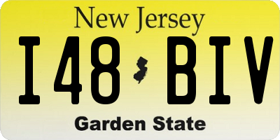NJ license plate I48BIV