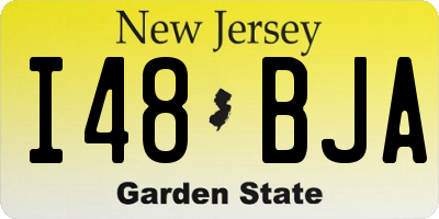 NJ license plate I48BJA