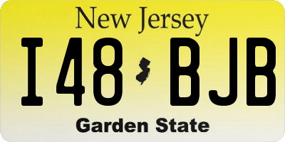 NJ license plate I48BJB