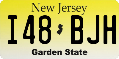 NJ license plate I48BJH