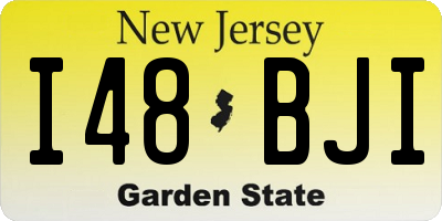 NJ license plate I48BJI