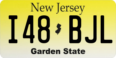 NJ license plate I48BJL