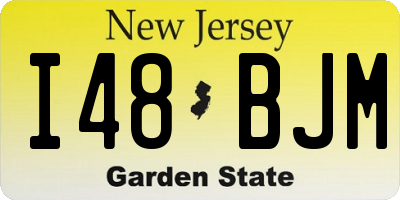 NJ license plate I48BJM