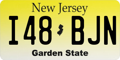 NJ license plate I48BJN
