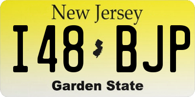 NJ license plate I48BJP