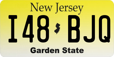 NJ license plate I48BJQ