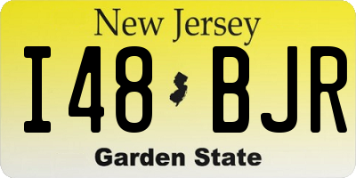 NJ license plate I48BJR