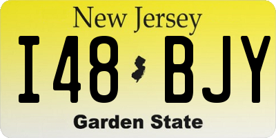NJ license plate I48BJY