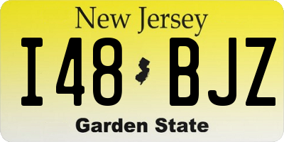 NJ license plate I48BJZ
