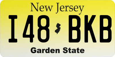 NJ license plate I48BKB