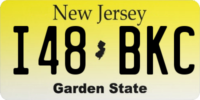 NJ license plate I48BKC