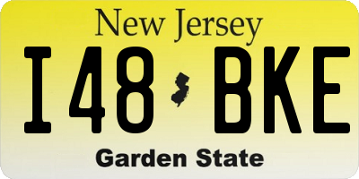 NJ license plate I48BKE