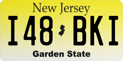 NJ license plate I48BKI