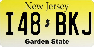 NJ license plate I48BKJ