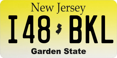 NJ license plate I48BKL