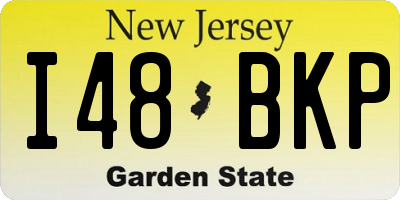 NJ license plate I48BKP