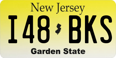 NJ license plate I48BKS