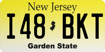 NJ license plate I48BKT