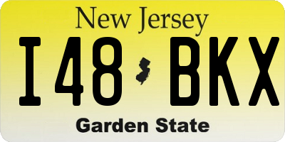 NJ license plate I48BKX