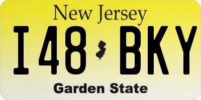 NJ license plate I48BKY
