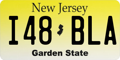 NJ license plate I48BLA
