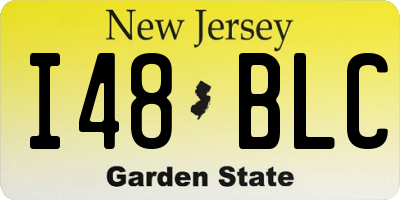 NJ license plate I48BLC