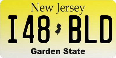 NJ license plate I48BLD