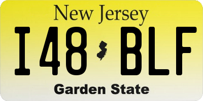 NJ license plate I48BLF