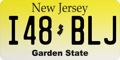 NJ license plate I48BLJ