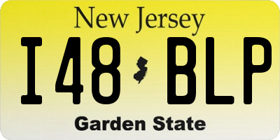 NJ license plate I48BLP