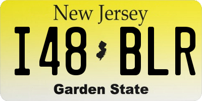 NJ license plate I48BLR
