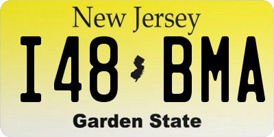 NJ license plate I48BMA