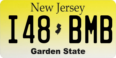 NJ license plate I48BMB