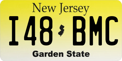 NJ license plate I48BMC