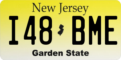 NJ license plate I48BME