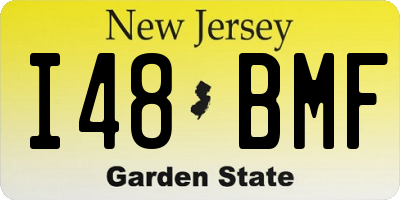 NJ license plate I48BMF
