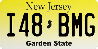 NJ license plate I48BMG