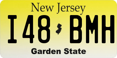 NJ license plate I48BMH