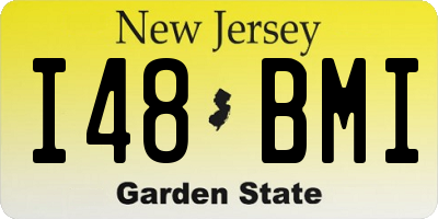 NJ license plate I48BMI