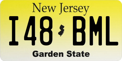 NJ license plate I48BML