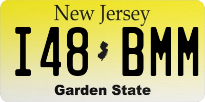 NJ license plate I48BMM
