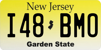NJ license plate I48BMO