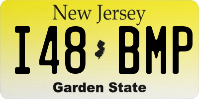 NJ license plate I48BMP